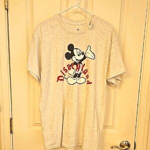 Disneyland Gray Mickey Med., Unisex T-Shirt NWT.
